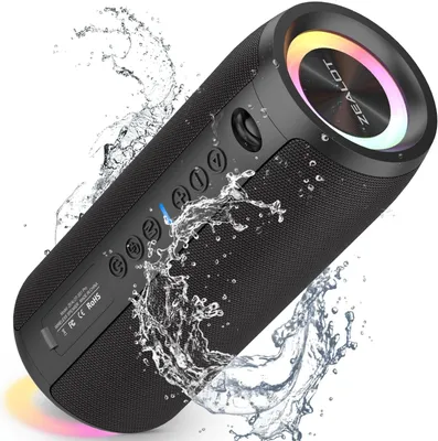 Immagine prodotto di "ZEALOT Altoparlante Bluetooth S51 Pro con luce: jukebox portatile, 40W stereo potente, doppio accoppiamento, connessione AUX, USB, Micro SD/TF, Bluetooth