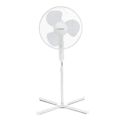 Produktbild von TROTEC Standventilator TVE 15 S | Standlüfter | Standfuß höhenverstellbar bis 122 cm | Automatische 80°-Oszillation mit Abschaltfunktion | 3 Geschwindigskeitsstufen | Leistungsaufnahme 40W | geringes Betriebsgeräusch | weiß | Durchmesser 40 cm