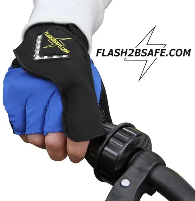 Immagine prodotto di Flash2besafe L'originale indicatore manuale per biciclette, scooter Guanto a LED