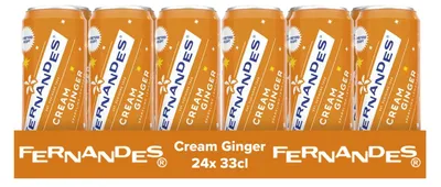 Image de Fernandes Crème Gingembre en boîte (24x 33cl)
