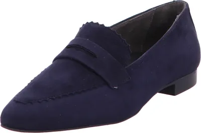 Produktbild von Paul Green Damen Slipper Dunkelblau mit spitzem Vorderteil und Nahtdetail