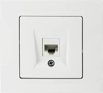 Produktbild von Gunsan Moderna Datenbuchse 1-fach CAT6 Internet Netzwerk Weiss