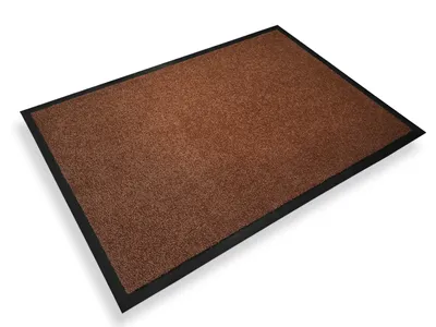 Image de Tapis anti-salissures | Monochrome | marron | 90 x 150 cm