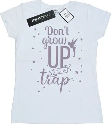 Produktbild von Tinkerbell - "Don´t Grow Up" T-Shirt für Damen BI1661 (M) (Weiß)