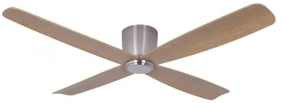 Obrázek produktu pro Energeticky úsporný stropní ventilátor s dálkovým ovládáním Fraser chrom 132 cm