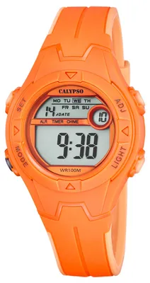 Produktbild von Calypso K5849/4 Uhr Junge Kinderuhr Kautschuk Datum Alarm orange