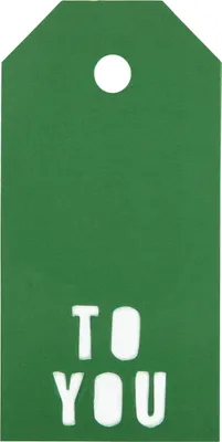 Produktbild von Vivi Gade Geschenkanhänger, „To You“, Größe 5x10 cm, 300 g, grün, 15 Stück 1 Box