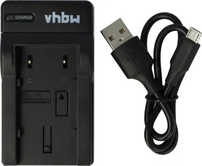 Produktbild von vhbw USB-C Ladegerät kompatibel mit JVC GZ-MG330AEX, GZ-MG155, GZ-MG275, GZ-MG330, GZ-MG175, GZ-MG255 Kamera - Ladeschale + USB-C Kabel Ladeanzeige