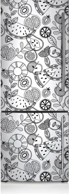 Produktbild von Kühlschrankmagnete Kühlschrank Magnetfolie Magnete Küche 60x190 cm - Frucht