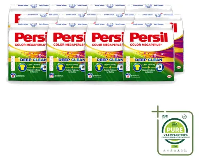 Produktbild von 12 x Persil Color Megaperls Deep Clean Waschmittel für Buntwäsche - Großpackung - 12 Stücke