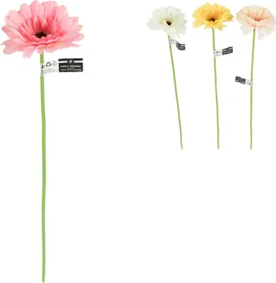 Immagine prodotto di Gerbera Fiore Artificiale 47 Cm 4 Assortiti