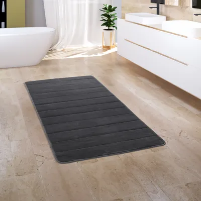 Produktbild von Badezimmerteppich Badematte Badteppich Badvorleger Flauschig Memory Foam 3D Grösse 50x80 cm