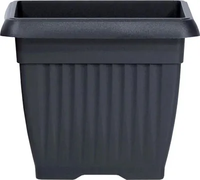 Image de Květináč TERRA hranatý 37 cm - barva: antracit