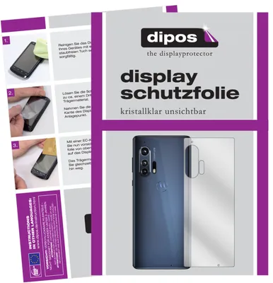 Zdjęcie produktu dla 2x osłona ekranu dla Motorola Edge z tyłu przezroczysta osłona ekranu folia ochronna wyświetlacza dipos