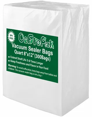 Productafbeelding van Vacuümzakken sous vide zakken - 20 x 30 cm - 300 stuks - BPA-vrij, lekpreventie