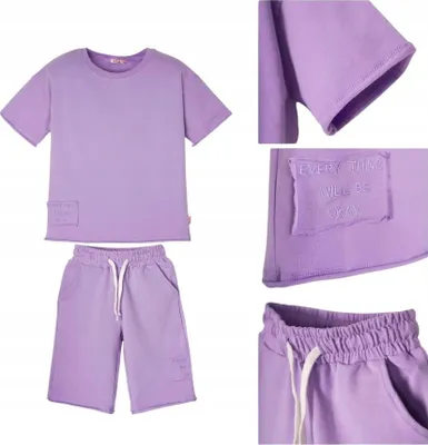 Produktbild von Kinder Komplettset - Lila - Größe 134 - Baumwolle - Unisex