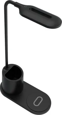 Produktbild von Rebeltec Schreibtischlampe mit induktivem Ladegerät W600 10W High Speed Schwarz