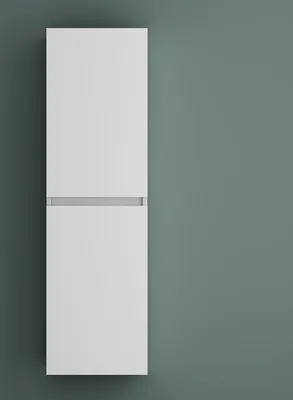 Produktbild von Mai & Mai Seitenschrank Badezimmerschrank mit 2 Türen und 4 Fächern Badregal Allzweckschrank Badschrank in Matt Weiß BTH: 35x20x120 cm Verona