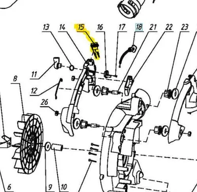 Image de Interrupteur d'allumage STOP Souffleur McCulloch GBV322 PoulanPro PLB26 PRB26