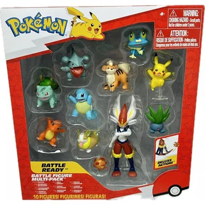 Immagine prodotto di Jazwares Pokemon Zestaw Figur 10 Sztuk - Kolekcjonerskie Figury Battle Ready