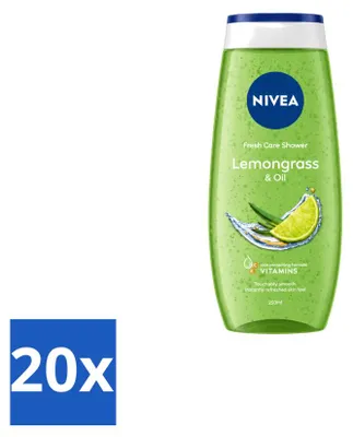 Obrázok produktu pre 20 kusov gélu na sprchovanie Nivea s vôňou citrónu a oleja - 250 ml - výhodný balík