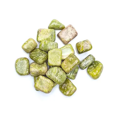 Produktbild von Gelbe Serpentinen-Trommelsteine, A-Qualität – ±500 g; ±2-3cm