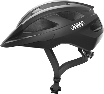 Produktbild von ABUS Rennradhelm Macator - sportiver Fahrradhelm für Einsteiger - auch für Zopfträger/-innen - für Damen und Herren - Schwarz Matt, Größe L (58-62 cm)