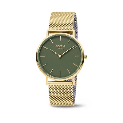 Produktbild von Boccia Damen Armbanduhr Trend 3273-12 Titan gelbgold IP