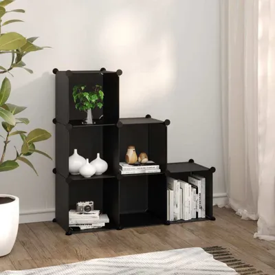 Immagine prodotto di Sistema di scaffalatura The Living Store con 6 cubi Nero PP