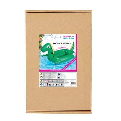 Produktbild von Alert Splash Mega Opblaasbaar Dino Eiland 240X180 Cm