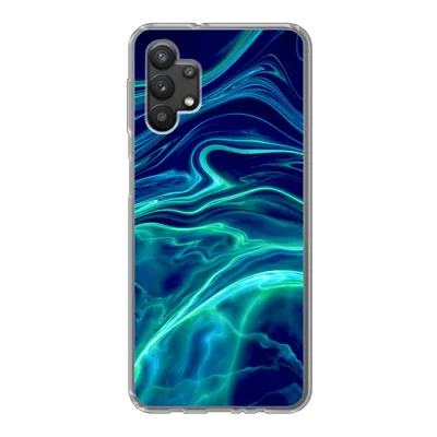 Produktbild von MuchoWow® Handyhülle Schutzhülle Hülle für Samsung Galaxy A32 5G Abstrakt - Wellen - Design Silikon Softcase Handy Hülle - Softcase