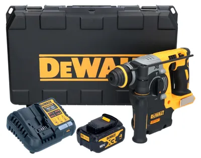 Produktbild von DeWalt DCH 273 M1 Akku Kombihammer 18 V 2,1 J SDS Plus Brushless + 1x Akku 4,0 Ah + Ladegerät + Koffer