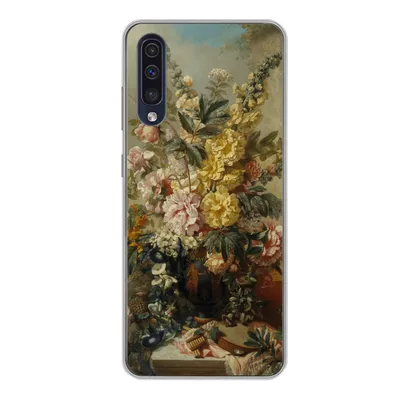 Produktbild von MuchoWow® Handyhülle Schutzhülle Hülle für Samsung Galaxy A50 Große Vase mit Blumen - Alte Meister - Malerei Silikon Softcase Handy Hülle - Mobiltelefonhülle