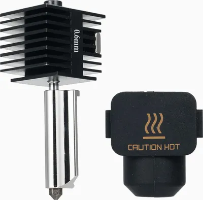 Obrázok produktu pre Náhradné príslušenstvo pre horúci koniec Extrudéra kompatibilné s 3D tlačiarňami Lab A1/ A1mini Vysokoteplotná tryska z tvrdenej ocele 0,6 mm so silikónovou krycou ponožkou