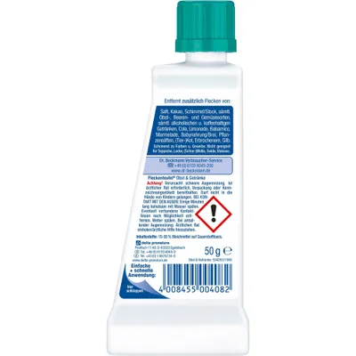 Obrázek produktu pro Dr. Beckmann | Tekutý odstraňovač skvrn - 50 ml - Flecken Teufel - na skvrny od ovoce a nápojů