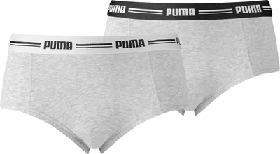 Produktbild von Puma Mini Shorts 2er Pack Damen grau Gr M