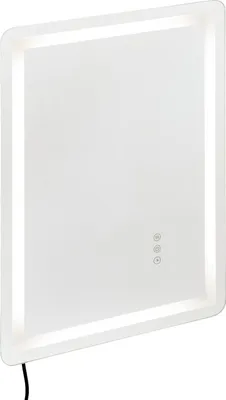 Zdjęcie produktu dla Lustro LED do Łazienki 50x70 cm z Podświetleniem i Funkcją Anti-Fog