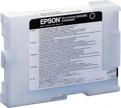 Produktbild von Epson SJIC3(K)-Tintenpatrone für TM-J2100 (Black), Schwarz, Tinte auf Pigmentbasis, 58,6 ml, 1 Stück(e), Einzelpackung