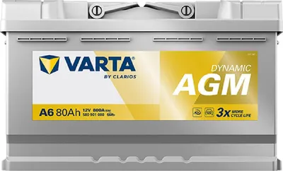 Image de VARTA A6 Silver Dynamic (F21) batterie de voiture AGM 12V 80Ah