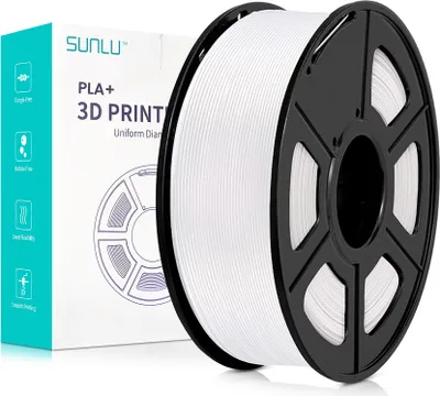 Produktbild von Sunlu PLA+ Filament White 1.75mm 1kg