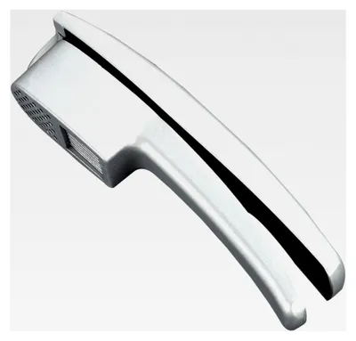 Produktbild von Knoblauchpresse aus Aluminiumlegierung mit Doppelhebel für einfaches Pressen von Knoblauch und Ingwer, rostfrei und leicht zu reinigen