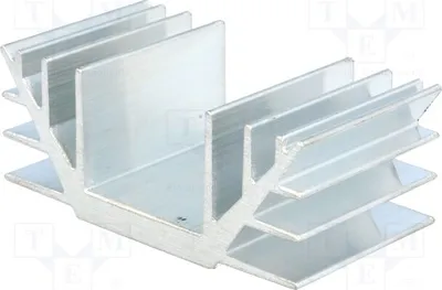 Produktbild von 1x Radiator: geprägt U Aluminium  Kühler L: 40mm H: 30mm W: 74mm