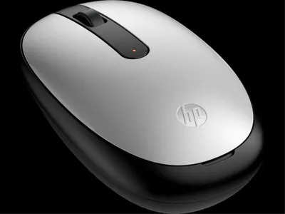 Obrázek produktu pro HP Stříbrná myš 240 Pike Bluetooth, Pro praváky i leváky, Optický, Bluetooth, 1600 DPI, Stříbrná
