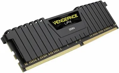 Produktbild von DIMM 8 GB DDR4-2400   (schwarz, CMK8GX4M1A2400C14, Vengeance LPX, INTEL XMP)