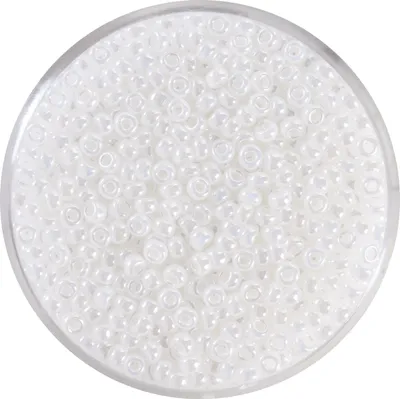 Produktbild von Miyuki-Rocailles, 2,2mm, 12g Pearl-White