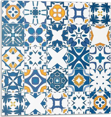 Immagine prodotto di Mosaico a strati - Piastrelle 3D autoadesive per pareti - Pannelli in PVC e vinile - Piastrelle per cucina e bagno - Decalcomanie decorative per pareti - 4 pezzi 50 x 50 cm