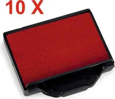 Produktbild von 10 X Trodat Ersatzkissen 6/50 für Professional 5200 – Stempelfarbe rotFür Professional 5200, 5030, 5430, 5430/L, 5431, 5435, 5546