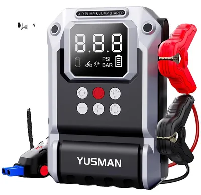 Produktbild von Auto-Starthilfe, tragbarer Luftkompressor, 12V Powerbank, 99.16wh keine Tasche
