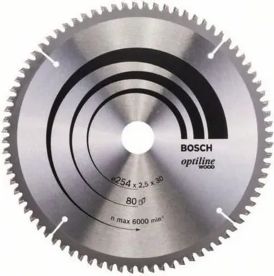 Immagine prodotto di BOSCH PROFESSIONAL 254 x 30 x 2.5 mm (80 teeth) carbide circular saw blade - Wood