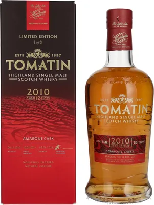 Image de Tomatin 12 Years Old Italian Collection AMARONE CASKS 2010 46% Vol. 0,7l en boîte cadeau